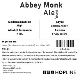 Brewline Abbey Monk yeast - 12g