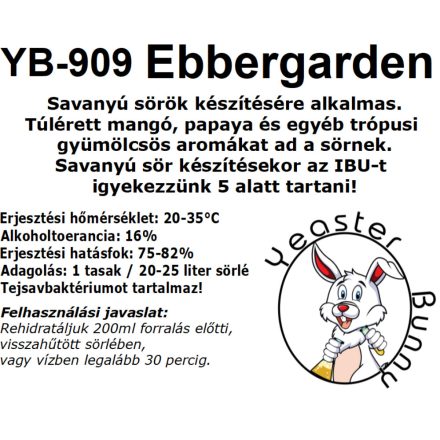 YeasterBunny YB-909 Ebbergarden kveik