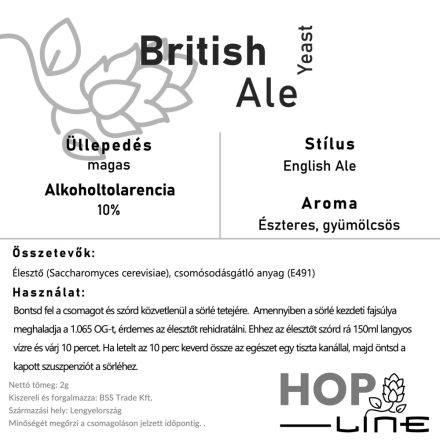 Brewline British Ale 2g
