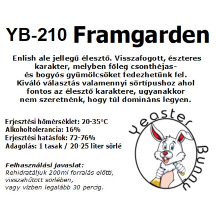 YeasterBunny YB-209 Framgarden kveik