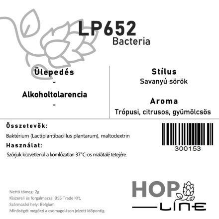 Lactiplantibacillus plantarum LP652 kultúra 2g