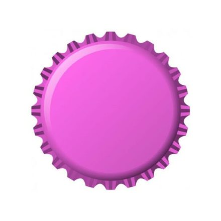 Crown caps 100pc - pink