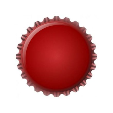 Koronazár 100db - metál piros