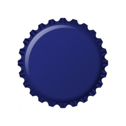 Crown caps 100pc -  metalic blue