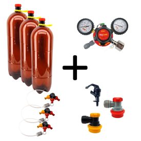 3x8L polykeg starter kit without CO2 cylinder