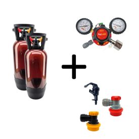 2x20L Oxebar starter kit without CO2 cylinder