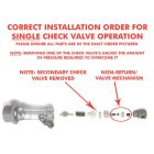 Ball Lock Csatlakozó - visszacsapó szeleppel