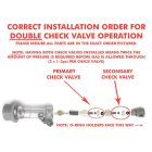 Ball Lock Csatlakozó - visszacsapó szeleppel