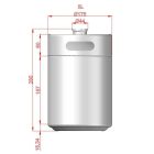 Mini Keg - 5L (175mm x 280mm)