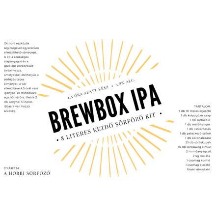 IPA refill recipe kit (8L) for Brewbox	